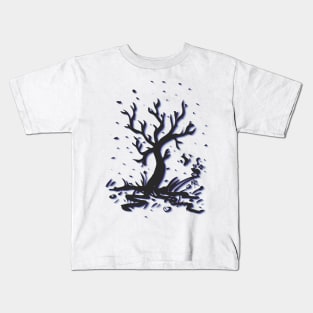 Wintery Silhouette Kids T-Shirt